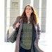 Inventing Anna Chlumsky (Vivian Kent) Checkered Trench Coat